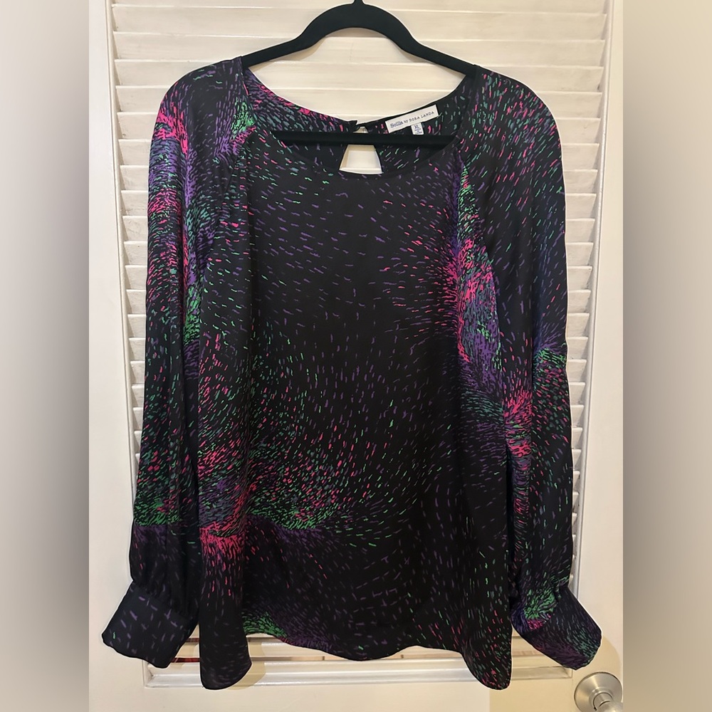 Multicolor Women's Silk Blouse